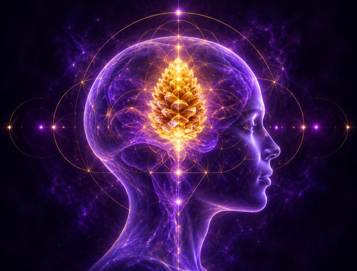 Artistic representation of the pineal gland